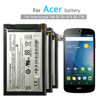 

Tablet Li-Polymer Battery For Acer Iconia Tab B1 B1-A71 B1-710 Replacement Battery 2710mAh BAT-715