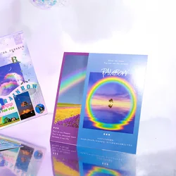 Lot de cartes postales mixtes «bel arc en ciel», 30 pièces, signet en papier pour écoliers et enfants, cartes de vœux 