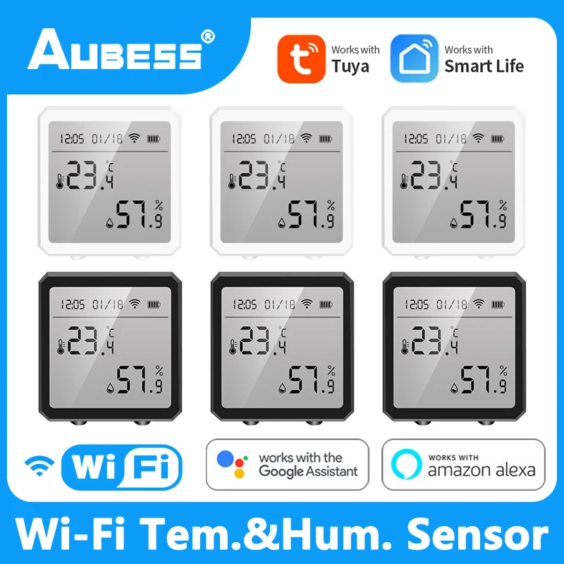 Tuya Smart Wifi Temperature And Humidity Sensor Indoor Outdoor