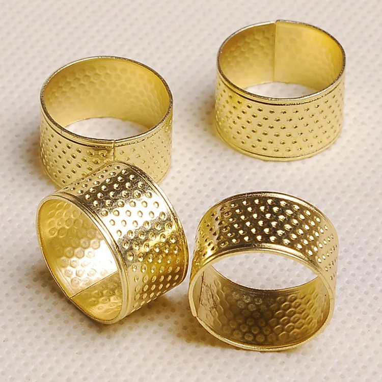 

10 Pcs/Bag High Quality Sewing Thimbles Ring Adjustable Ring Handworking Needlework Patchwork Tools Finger Protector Ring