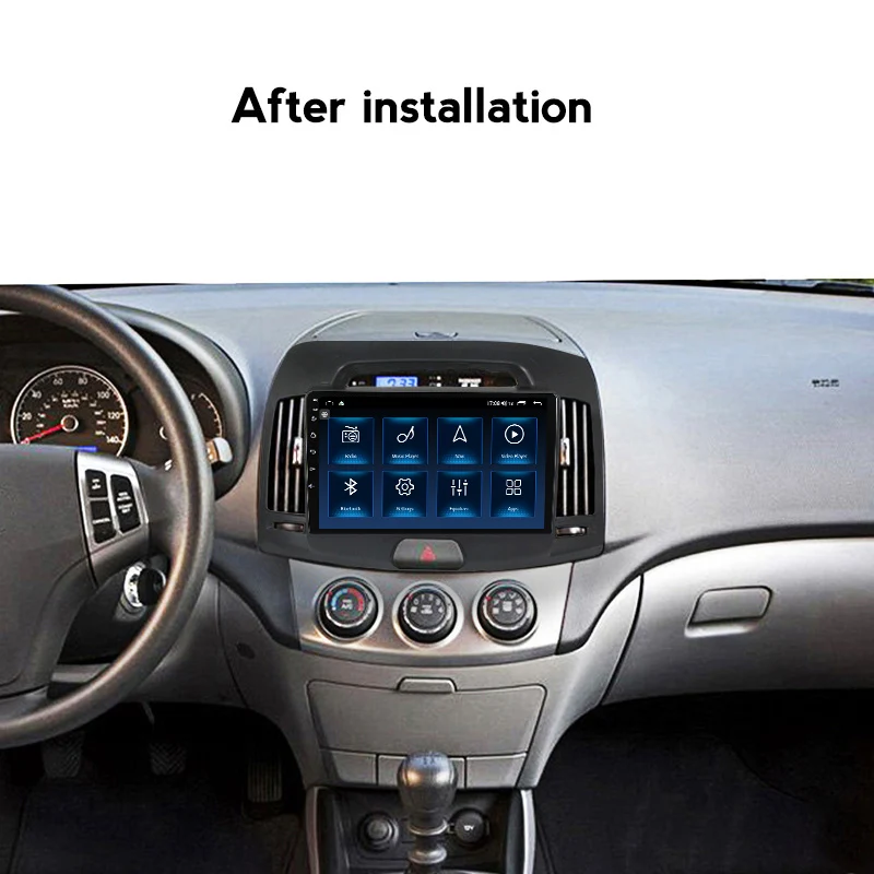 Автомагнитола 2 din 10 дюймов Android мультимедийный видеоплеер для Hyundai Elantra 2006-2011 HD
