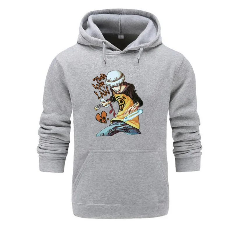 

One Piece Luffy Hoodies Men Casual Homme Pullover Japanese Anime Printed Male Streetwear Clothing Autumn Winter Tops Men new