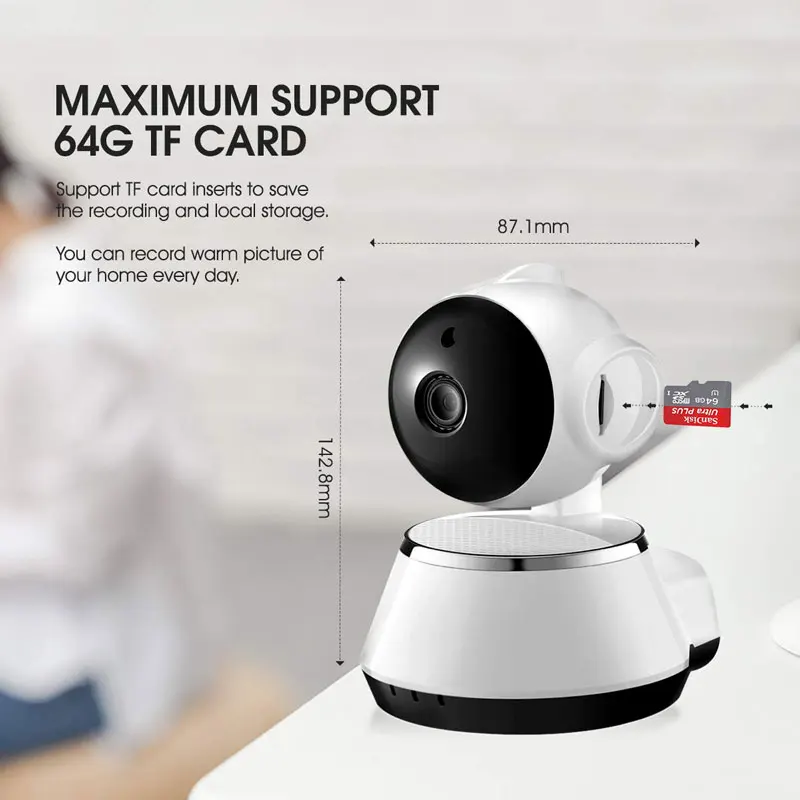 720P WiFi IP камера Детский Монитор Портативная HD Беспроводная умная детская камера Аудио Видео Запись наблюдения домашняя камера безопасности