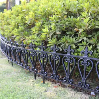 

3Pcs European Style Home Garden Border Edging Plastic Lawn Edging European Garden Fence 60cmx32cm For Fenced Sidewalks Greening