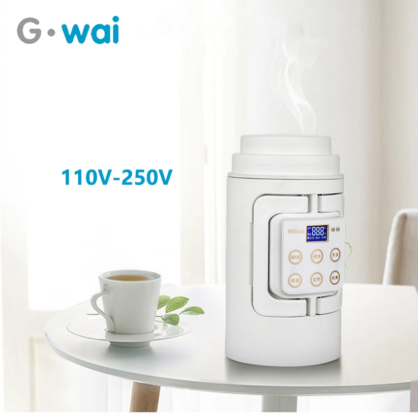 

Portable Multifunction Electric Kettle Travel Camping Water Boiler Household Automatic Heating Stainless Steel Teapot 110V-250V