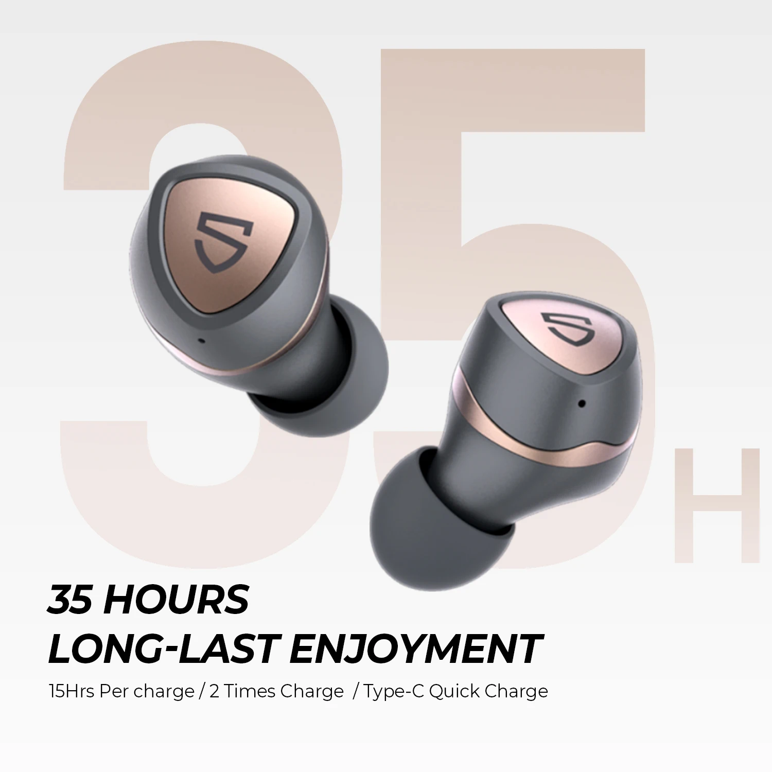 Soundpeats Sonic Wireless Earphones Bluetooth QCC3040 Chipset