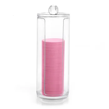 

1PC Acrylic Organizer Box Makeup Cotton Pad Holder Box Cosmetic Q-tip Storage Makeup Cotton Swabs Dispenser Container QA 033