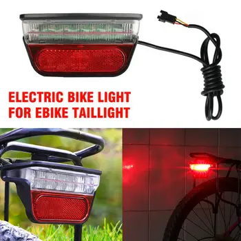 

1 Pcs Light E bike Taillight Bike Bicycle Safety Warning Night Cycling Parts 6V-80V Durable Bicycle Accessories Part