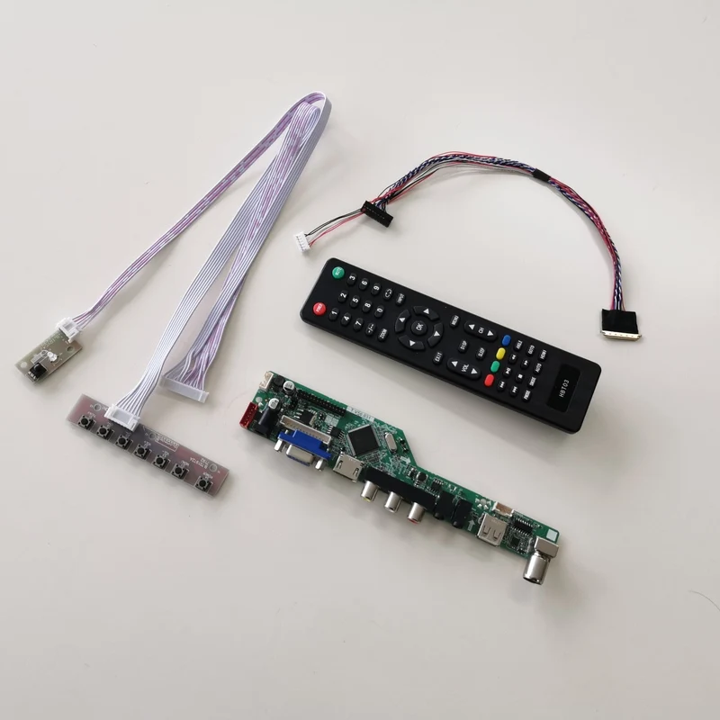 Для LP101WSA-TLN1/TLP1 VGA+ HDMI+ AV+ USB+ RF T. V56 экран контроллер привода платы ноутбук PC 1024*600 10," LVDS 40Pin WLED DIY kit