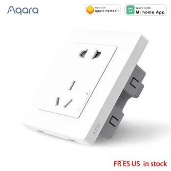

Original Aqara Wall Socket Zigbee Switch 100V-250V 2500W PVC Material Smart Home Remote Contorl Work With Homekit Mijia