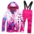 2019 Hot Sale Brand Boys/Girls Ski Suit Водонепроницаемые Брюки+Куртка Комплект Зимних Видов Спорта Утолщенная Одежда Детские Лыжные Костюмы -30