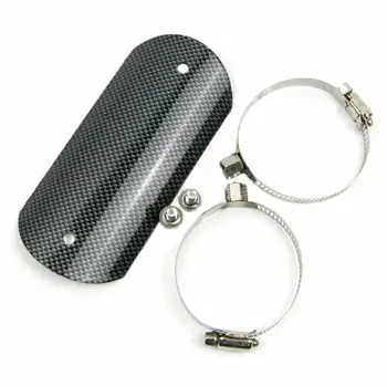 

New Arrival High Quality Carbon Fiber Motorcycle Exhaust Middle Pipe Heat Shield Cover Muffler Protector