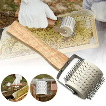 Пчеловодство Мед расческа экстрактор откалывание из нержавеющей стали игольчатый ролик грабли мед Гребень скребок пчеловодства оборудование RT99