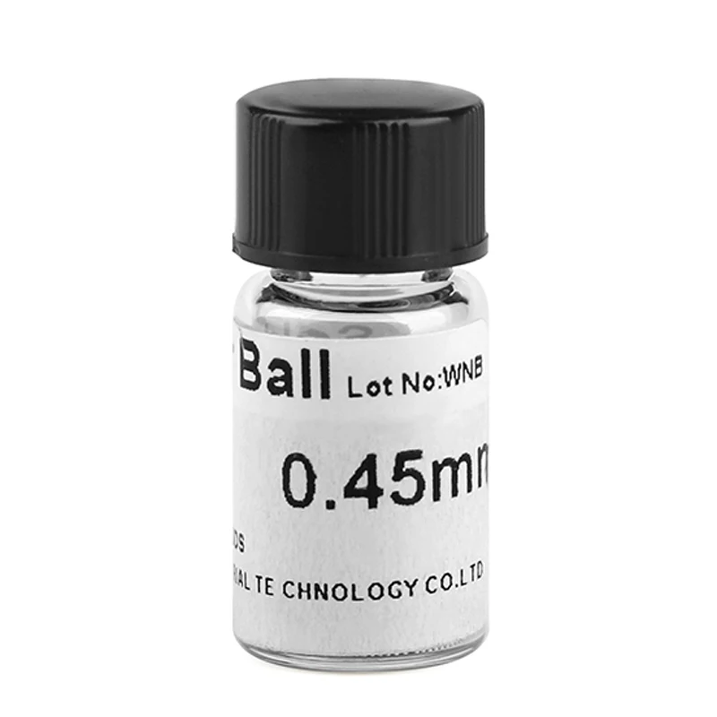 Diameter 0.45mm 10000 Паяльные шарики/диаметр бутылки 0,2~ 0,76 мм Sn63/Pb37 для PGA BGA трафареты микросхема прецизионная часть сварной оловянный припой - Цвет: Diameter 0.45mm