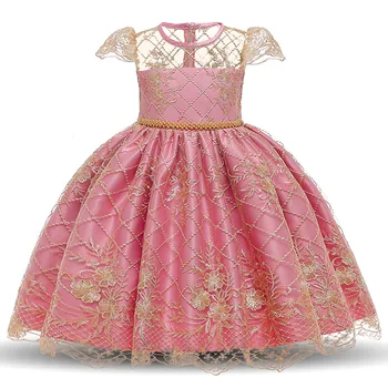

Children's dress princess dress girl's pettiskirt little flower girl western style wedding dresses host noble piano costume