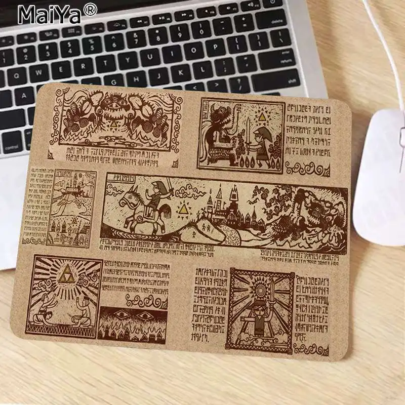 MaiYa Печатный игровой коврик Zelda для ноутбука, компьютера, мыши, гладкий коврик для письма, настольные компьютеры, коврик для игровой мыши - Цвет: No Lock Edge25x29cm