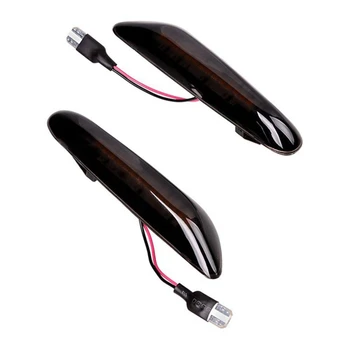 

Led Dynamic Turn Signal Light Side Fender Marker Sequential Blinker Lamp for -BMW 1 3 5 X Series E46 E60 E82 E90