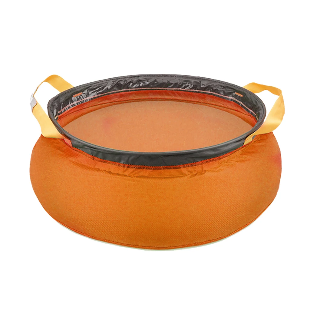 12L Outdoor Foldable Travel Camping Festival Basin Sink Washing Bag Water Pot Camp Cooking Supplies