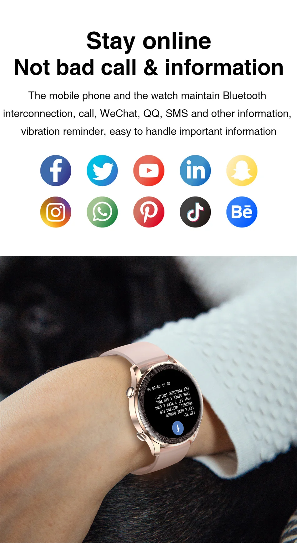 2022 New Bluetooth Call Smart Watch Men Women Heart Rate Monitor Fitness Tracker Music Player 1.36Inch 390*390 HD Smartwatch+Box