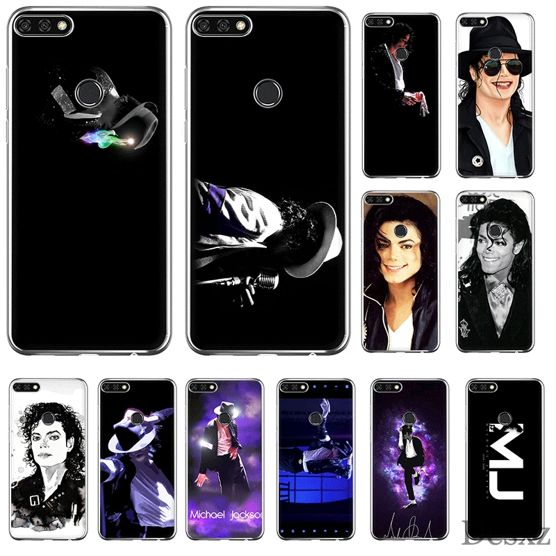 

Mobile Phone Case TPU For Huawei Honor 7A 7C 7X 6A 8 8X 8C 9 9X View 20 Note 10 Lite Cover Michael Jackson Singer