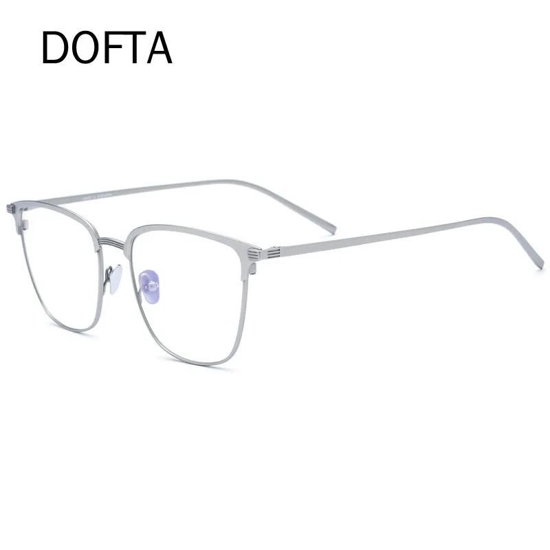 DOFTA Pure B титановые очки, оправа для женщин, квадратные очки по рецепту, очки, Ретро стиль, близорукость, оптические очки для мужчин 7026