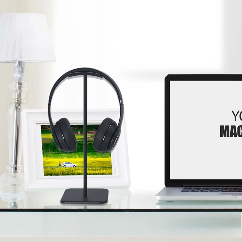Earphone Hanger Holder Headphone Stand Rack Non Slip Aluminum Headset Bracket B95C