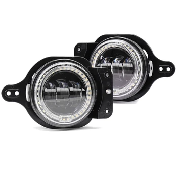 

for Wrangler JL 4 Inch Round Halo Led Fog Light White Daytime 30W Led White Light Running Light 2018 2019 2020