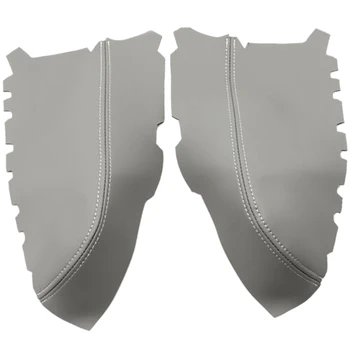 

Fits for 2009-2015 Honda Pilot Leather Front Door Panels Armrest Cover 2Pcs Gray