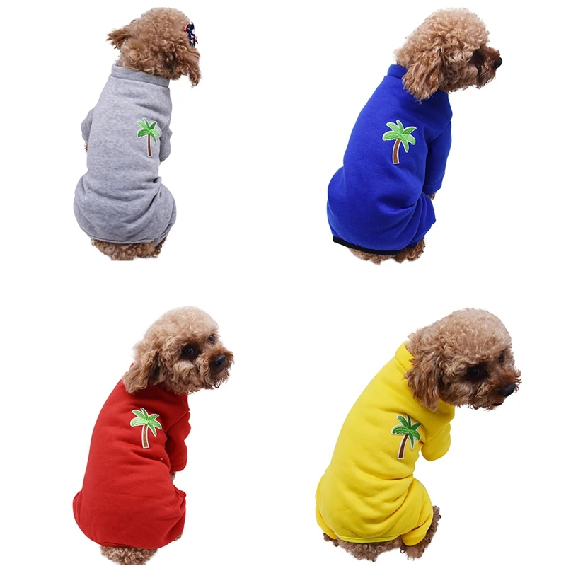 Dog Sweater Thickening Warm Clothes Cute Outfit Clothing Tops For Small Pet Autumn Winter Sweater 2/4 Legged Costume
