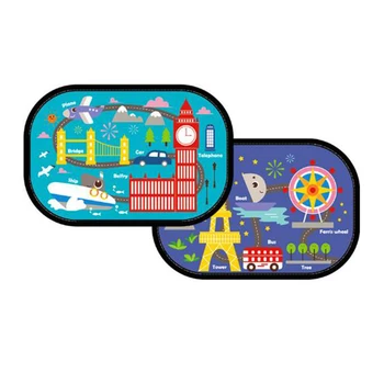 

1pair Side Window Auto Cartoon Curtain Car Sunshade Universal Electrostatic Summer Cover Styling Protect Kids Cute Sun Blocking