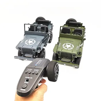 

C606 1:10 RC Car 2.4G 4WD Convertible Remote Control Light Jeep Four-Wheel Drive Off-Road Military Climbing Car Toy Kid Gift