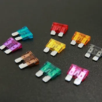 

100/50pcs Car Fuses Auto Blade Type Fuse Set Truck Alloy and Plastic Material 2A 3A 5A 7.5A 10A 15A 20A 25A 30A 35A AMP Set
