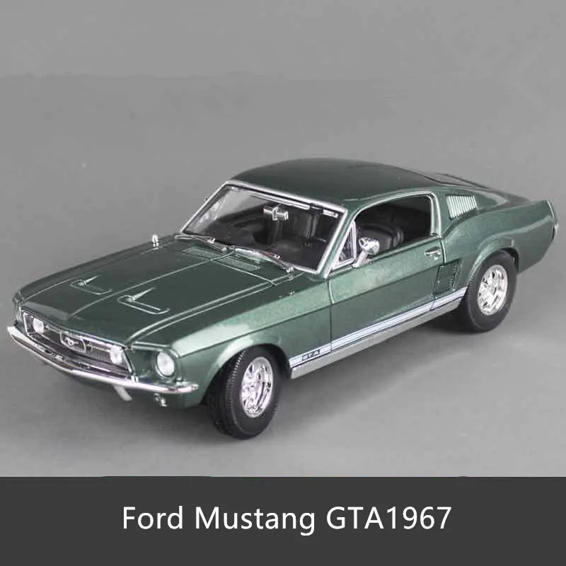1967 Mustang GTA Maisto 1:18 Ford Mustang GT Модель автомобиля из сплава моделирование автомобиля украшение коллекция Подарочная игрушка Литье под давлением модель игрушка для мальчиков - Цвет: 1967 Mustang GTA