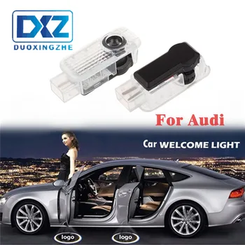 

2x LED Car Door Welcome Light LOGO Ghost Shadow Lamp for AUDI A4 B5 B6 B7 B8 A5 A1 A3 C5 A6 C6 C7 A7 A8 Q3 Q5 Q7 TT 80 90 100 8L