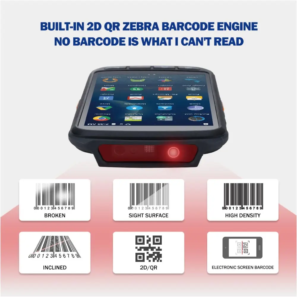 IssyzonePOS Ручной Android сканер pos-терминал 2D штрих-код PDA прочный сканер 4G WiFi gps Bluetooth NFC PDA сборщик данных