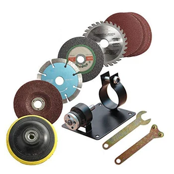 

15Pcs/Set Hand Drill Cutting Grinding Seat Stand Holder Set Machine Bracket Polish Pad Wrench Set