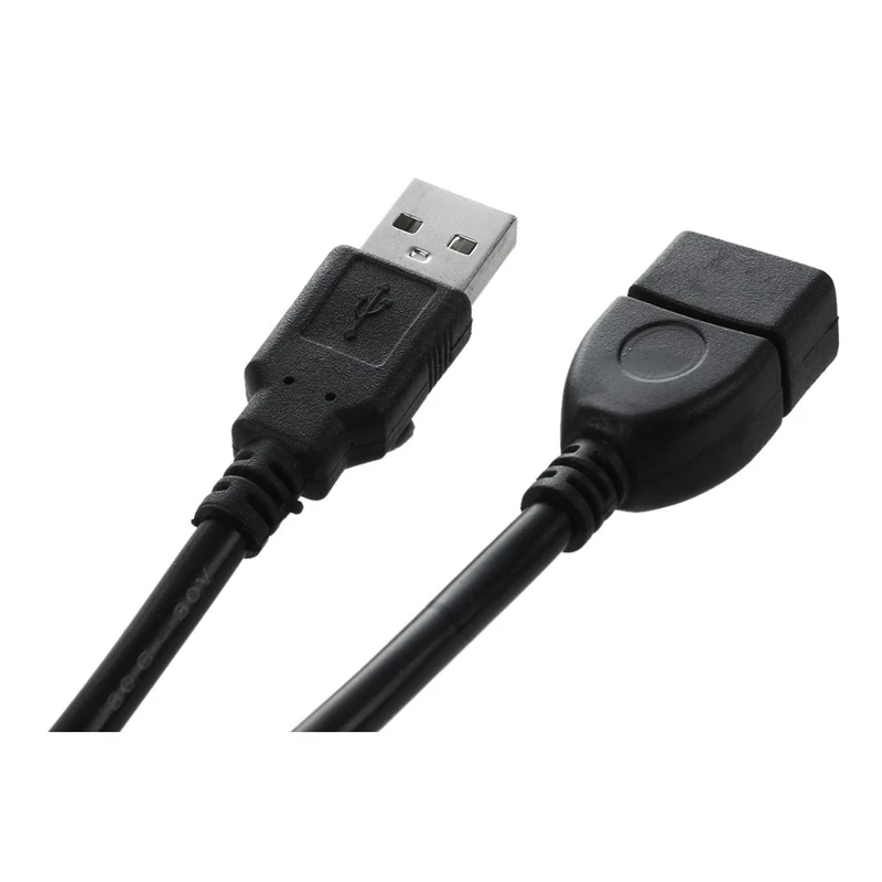 Ультра тонкий usb-хаб 4-Порты и разъёмы USB 2,0 концентратор Черный& USB 2,0 a MALE к женскому удлинитель Кабель удлинитель шнура для портативных ПК Черный