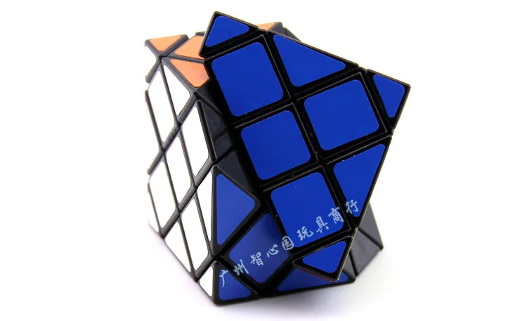Синий восемь оси шестигранника Стразы «Кубик Рубика» черно-белого цвета с милым рисунком кота мастер 8-оси 6-гранная синего цвета в форме Куба в Гуанчжоу, оптом