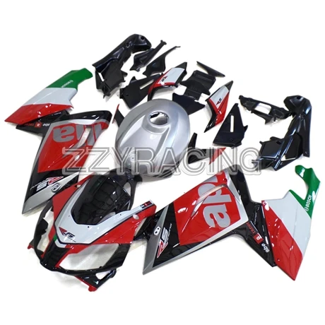 Комплекты обтекателей для Aprilia RS125 2006-2011 RS125 06 07 08 09 10 11 ABS пластик Кузов мотоцикла Серебряный серый красный