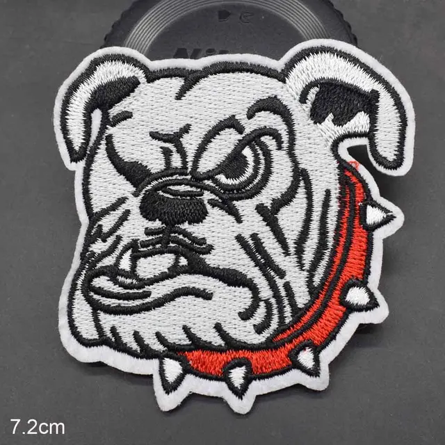 Lovely Angry Dog Iron On Embroidered Clothes Patches For Yellow Boy Clothing Stickers Garment Wholesale 1