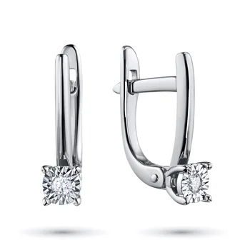 

Earrings made of white gold with diamond e0901sg06200101