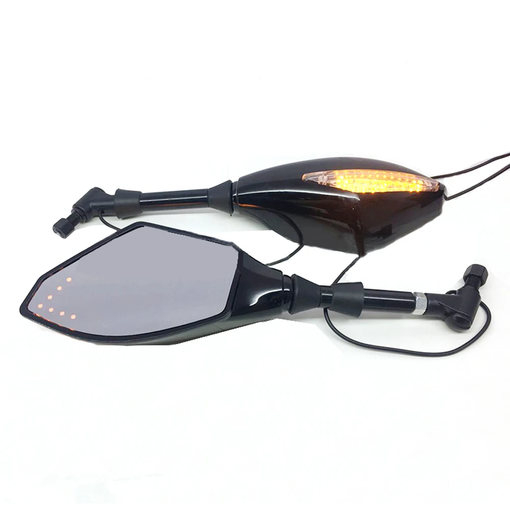 

With LED Turn Signal Light Motorcycle Rearview Mirror Universal For BMW R9T S1000R R1250gs K1200R F700GS Ducati Hypermotard 950