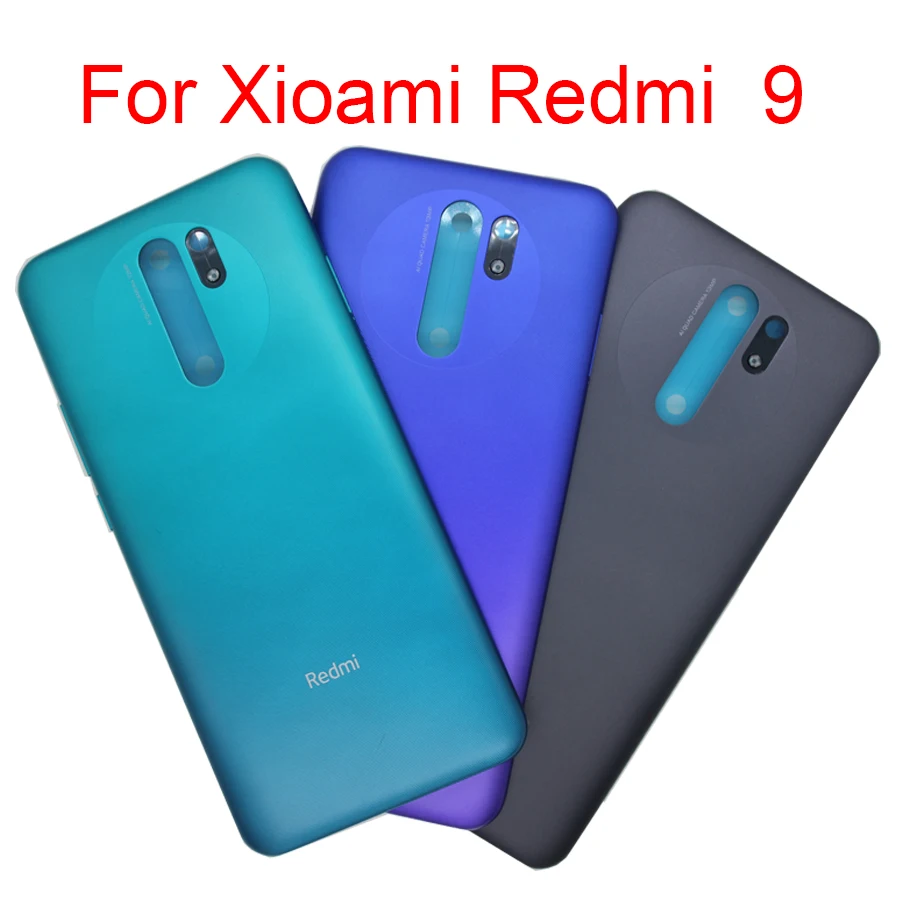 100% оригинал новинка для Xiaomi Redmi 9 задняя крышка батареи корпус дверь задний Чехол
