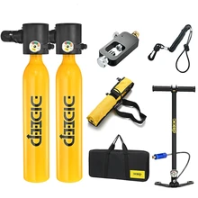 DIDEEP 0.5L Scuba Diving Tank Mini Oxygen Cylinder Set Respirator Air Tank  Pump for Snorkeling Breath Diving Equipment X3000