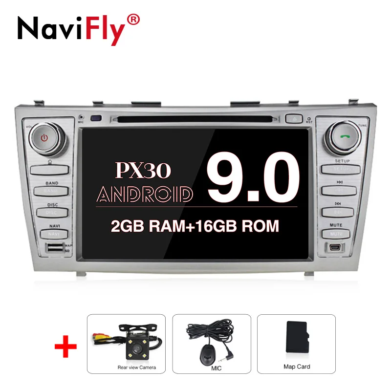 16G add view camera 2 din Android9.0 четырехъядерный автомобильный DVD мультимедийный плеер радио для Toyota Camry 2007-2011 поддержка gps Навигация BT wifi - Цвет: 16G add view camera
