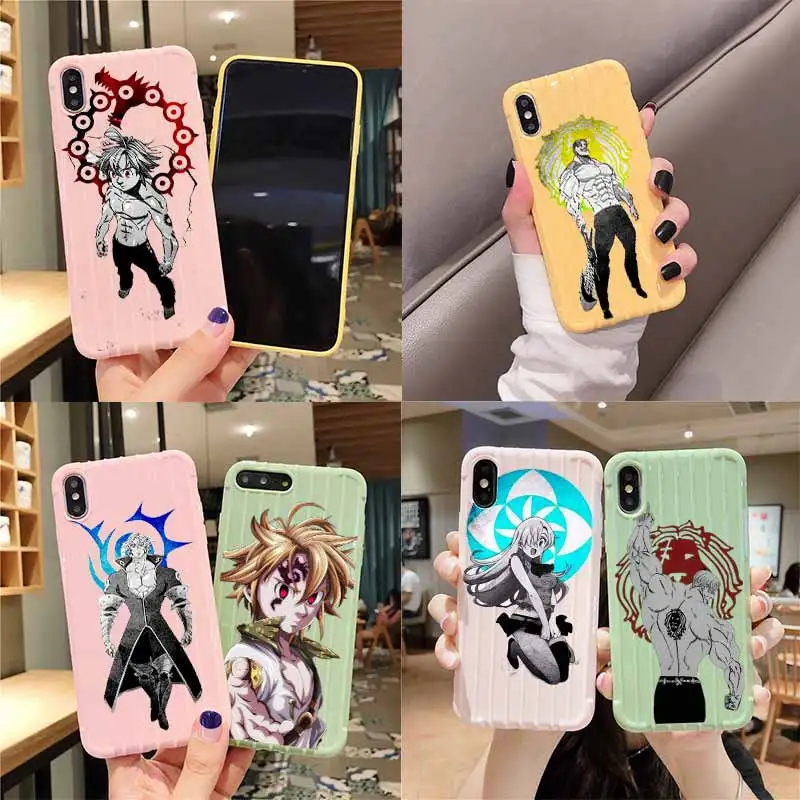 Чемодан Nanatsu no Taizai для iPhone 11 Pro Max X XS MAX 8 7 6S Plus | Мобильные телефоны и аксессуары