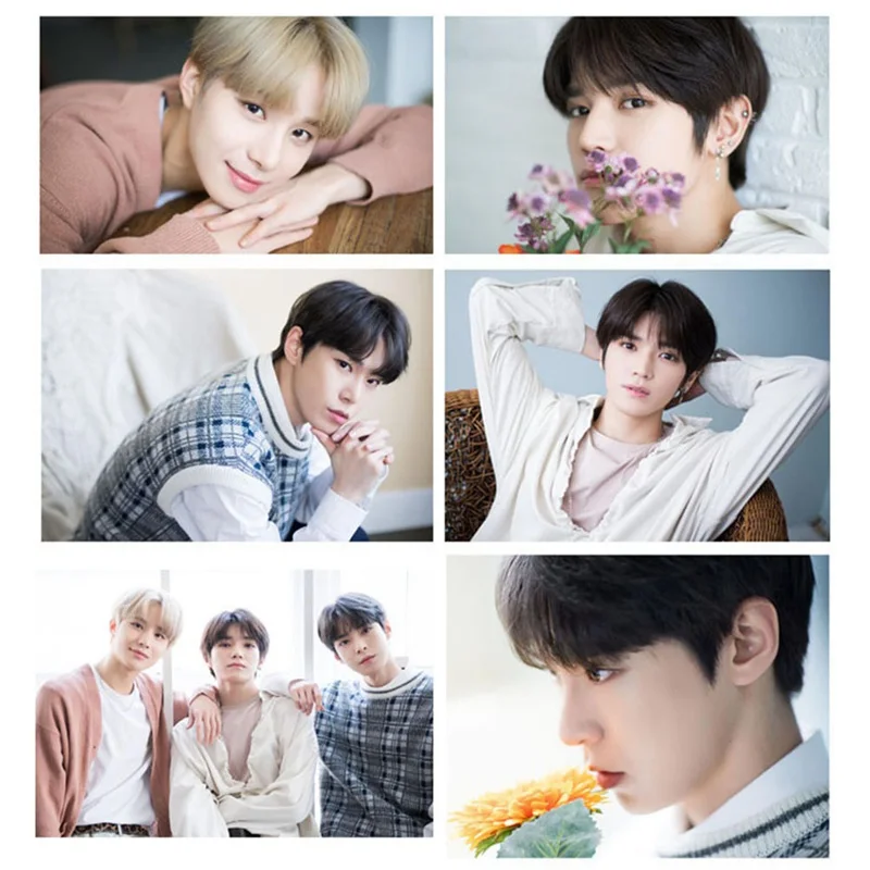 21 шт./компл. NCT Taeyong Jungwoo Doyoung с украшением в виде кристаллов автобусная карта Фотокарта вентиляторы коллекция подарков
