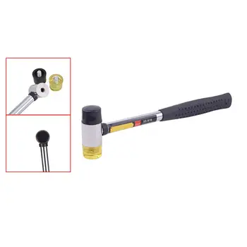 

1 Pc Dual Headed Rubber and Nylon Faced Hammer 10 Inch Mallet for Jewelry Making