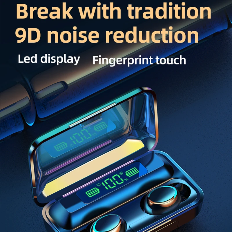 Bluetooth 5 0 Earphones Wireless Headphones Sport Waterproof Earbuds Touch Control HIFI Stereo Headsets With Microphone HD Call