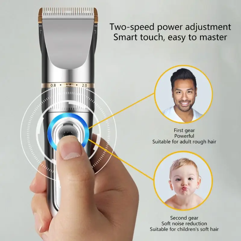 USB Smart Touch ЖК-машинка для стрижки волос электрическое устройство для бритья волос бытовые инструменты 19QE